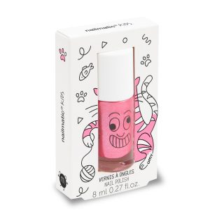 kitty candy pink glitter nail polish