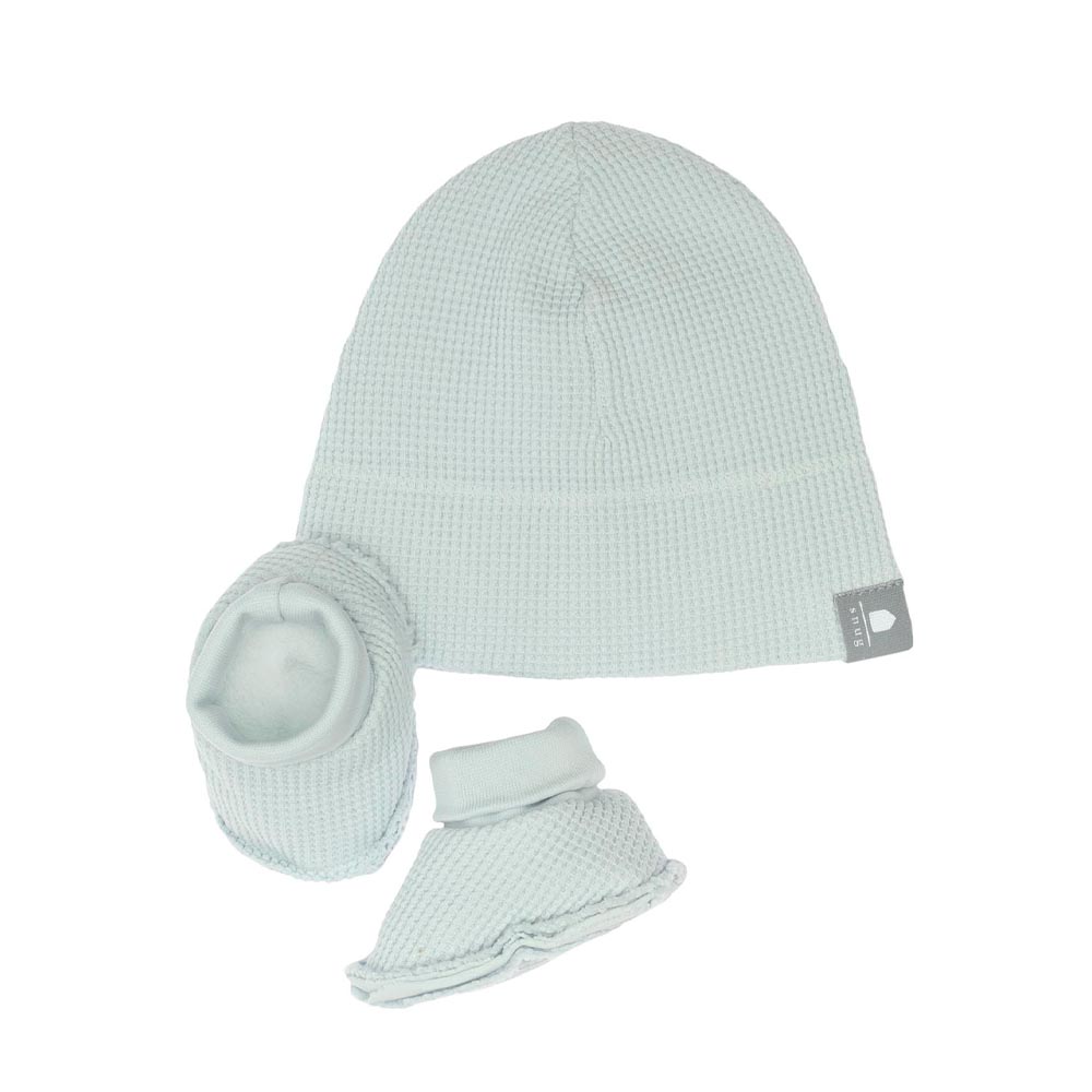 snugbabyblue Snug kit. Σκουφάκι-Παπουτσάκια αγκαλιάς - Image 1
