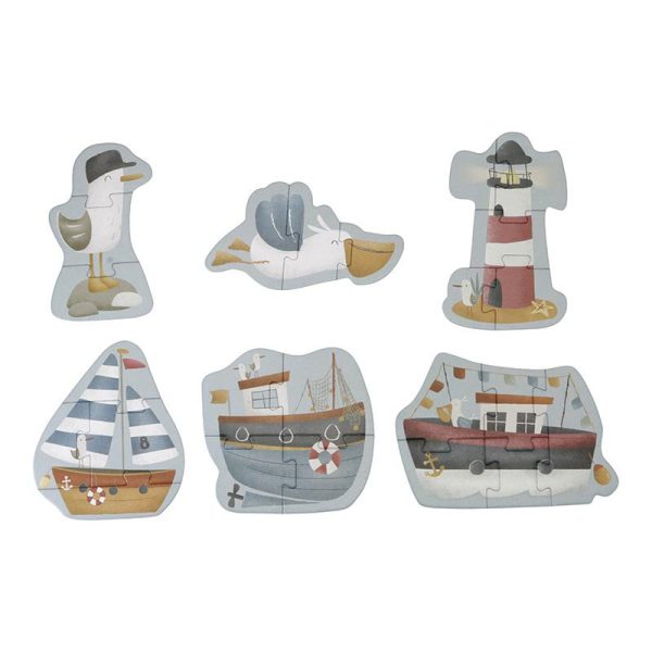 0016540 little dutch 6 in 1 puzzles sailors bay sailors bay 1