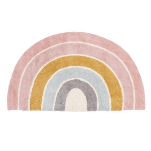 0010859 little dutch rug rainbow shape pure pink 80x130cm pure 0