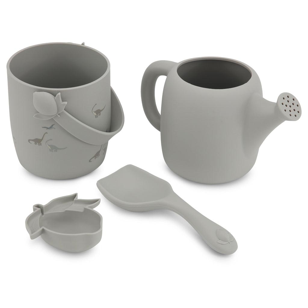 SILICONE_BEACH_SET_-Activity_Toys-KS3256-DINO Konges Slojd. Σετ παραλίας, 100% Σιλικόνη/ Dino - Image 1