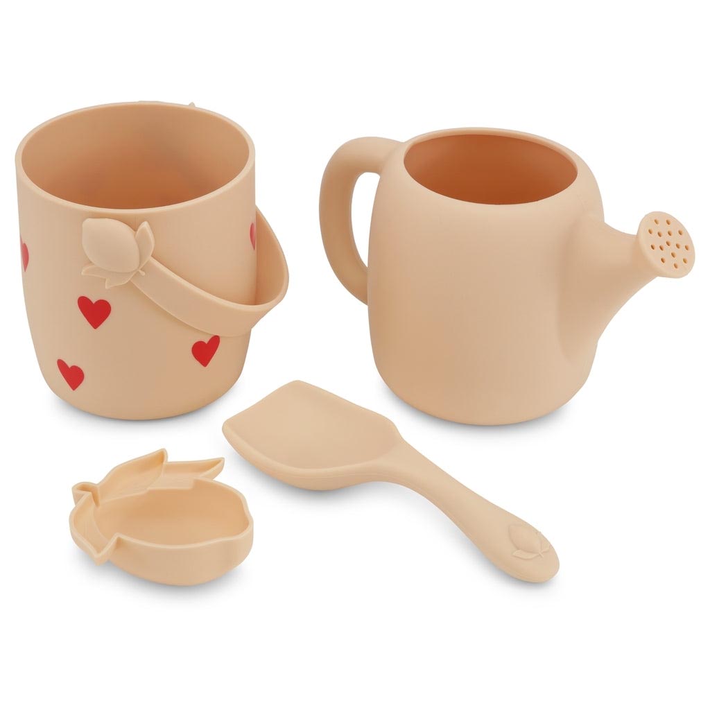 SILICONE_BEACH_SET_-Activity_Toys-KS3256-MON_GRANDE_AMOURm Konges Slojd. Σετ παραλίας, 100% Σιλικόνη/ Amour - Image 1