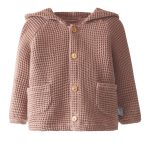 Snug. Hooded jacket with waffle weave