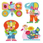 Djeco. Ζωγραφίζω με μαρκαδόρο με νερό "Χαρούμενα Ζωάκια" - Image 2