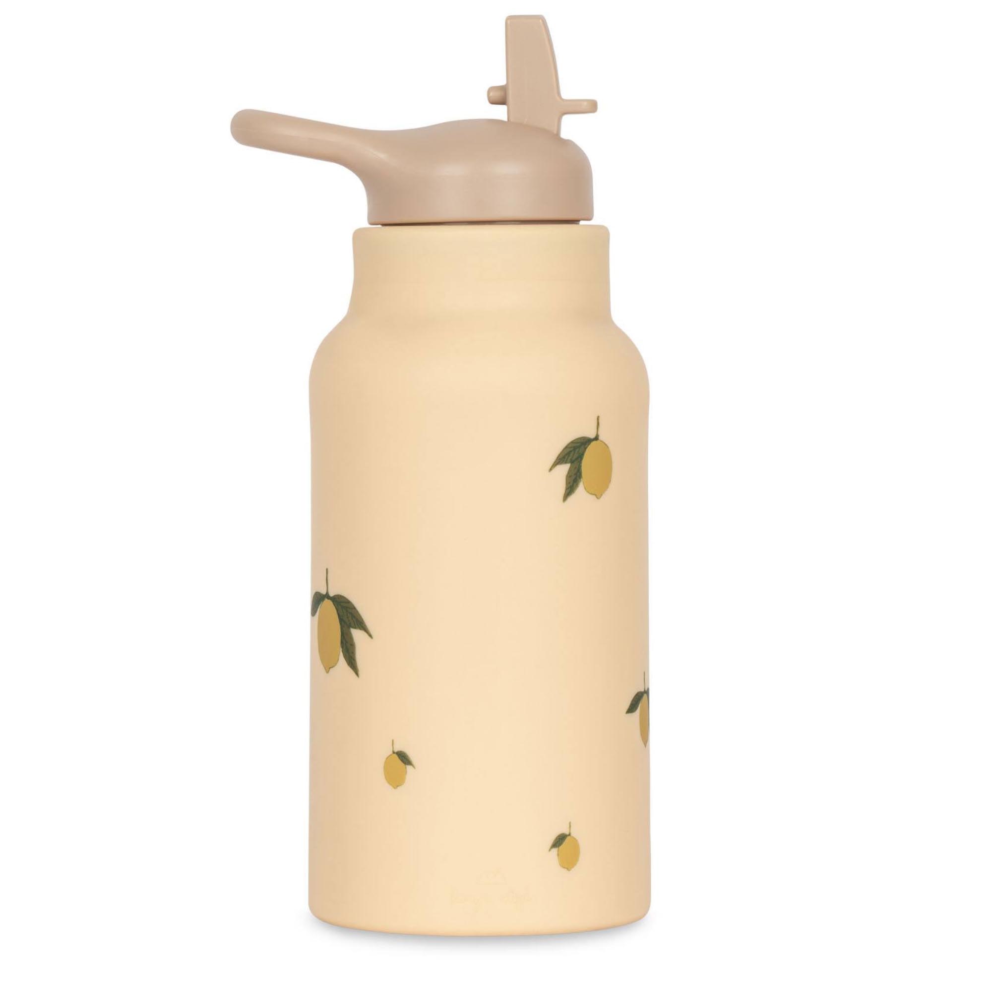 SILICONE_DRINKING_BOTTLE-Drinking_bottles-KS3588-LEMON Konges Slojd. Σιλικονούχο Παγούρι/ Lemon - Image 1