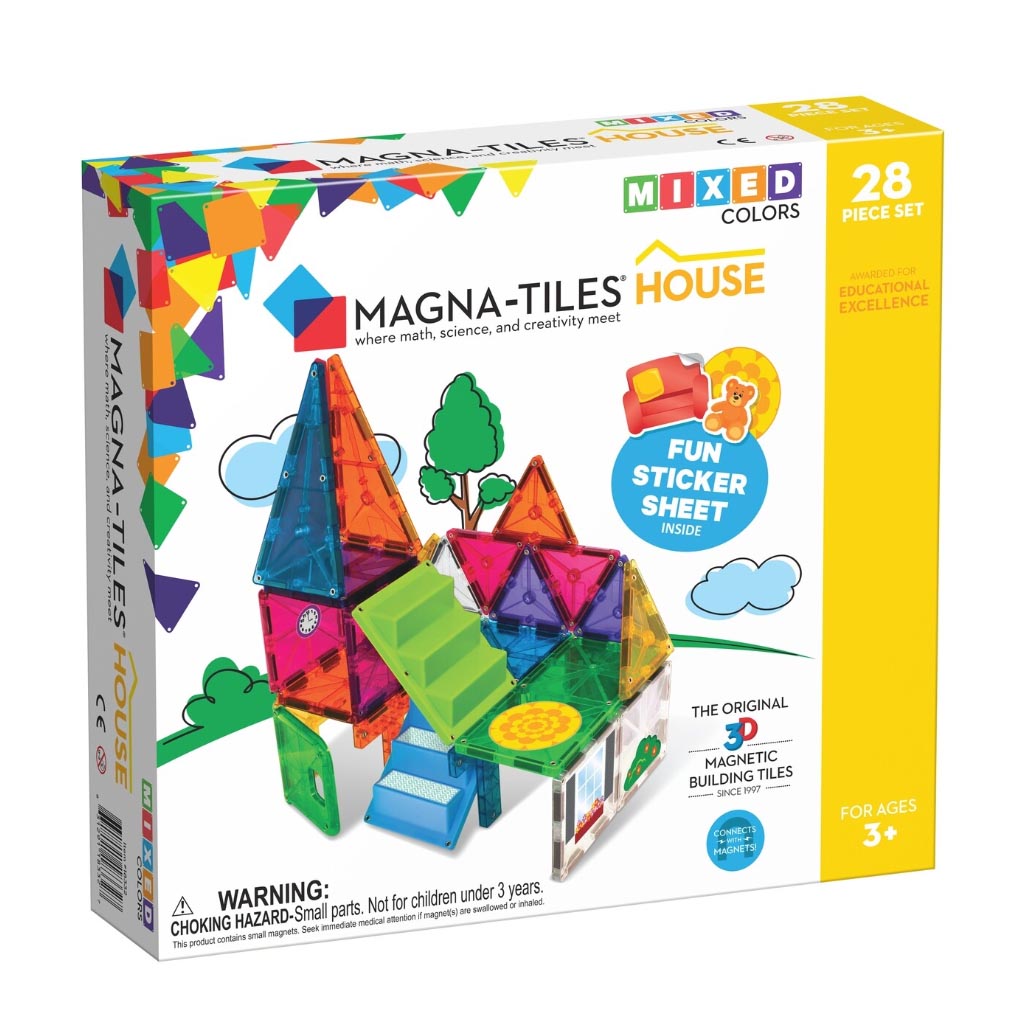 18332 Magna-Tiles. Μαγνητικό Παιχνίδι 28 κομματιών House - Image 1