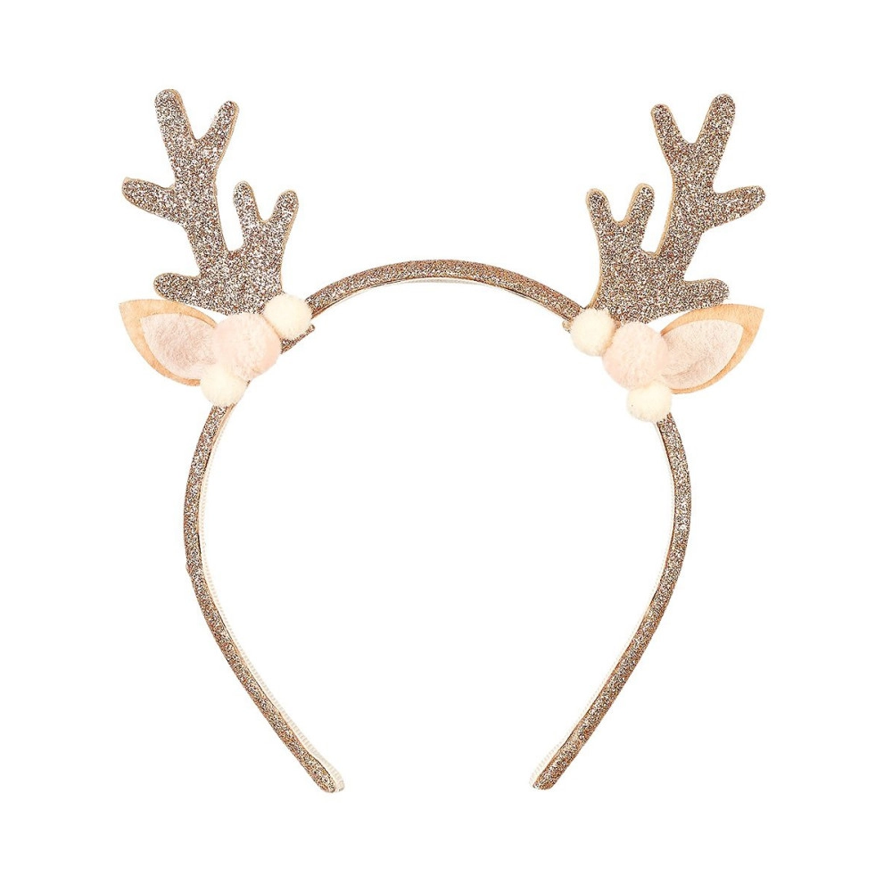 107191-1000x1000 Souza. Χριστουγεννιάτικη Χρυσή στέκα Ταρανδάκι - Image 1