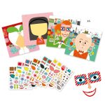 Djeco. Δημιουργώ με αυτοκόλλητα εικόνες Πρόσωπα - Image 2