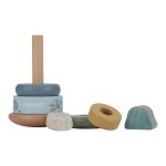 LITTLE DUTCH. Ξύλινη πυραμίδα ταξινόμησης & Forest Friends - Image 5