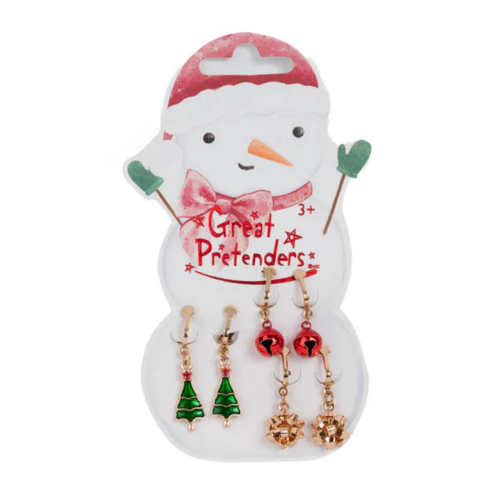 Προσαρμοσμένες διαστάσεις 1000x1000 px (1) Great pretenders. Σκουλαρίκια clip-on Χιονάνθρωπος - Image 1