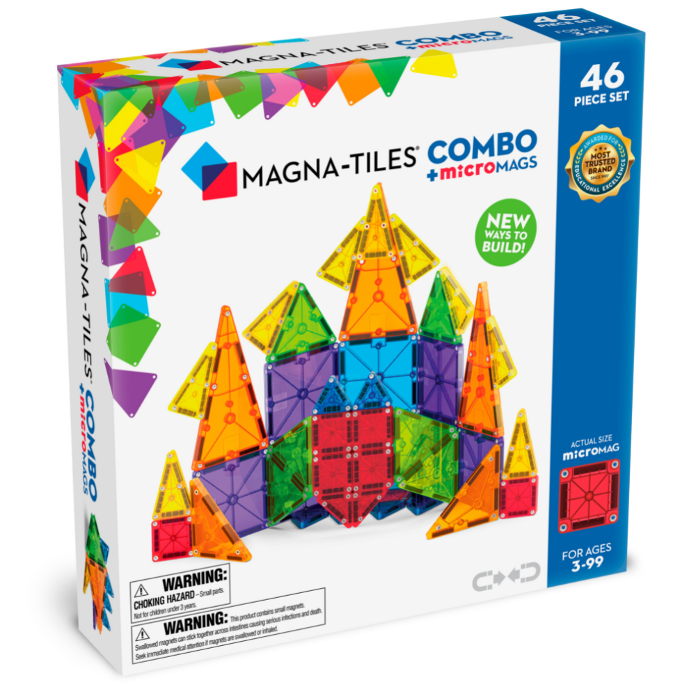 Προσαρμοσμένες διαστάσεις 1000x1000 px (2) MAGNA-TILES. Combo 46 κομματιών - Image 1