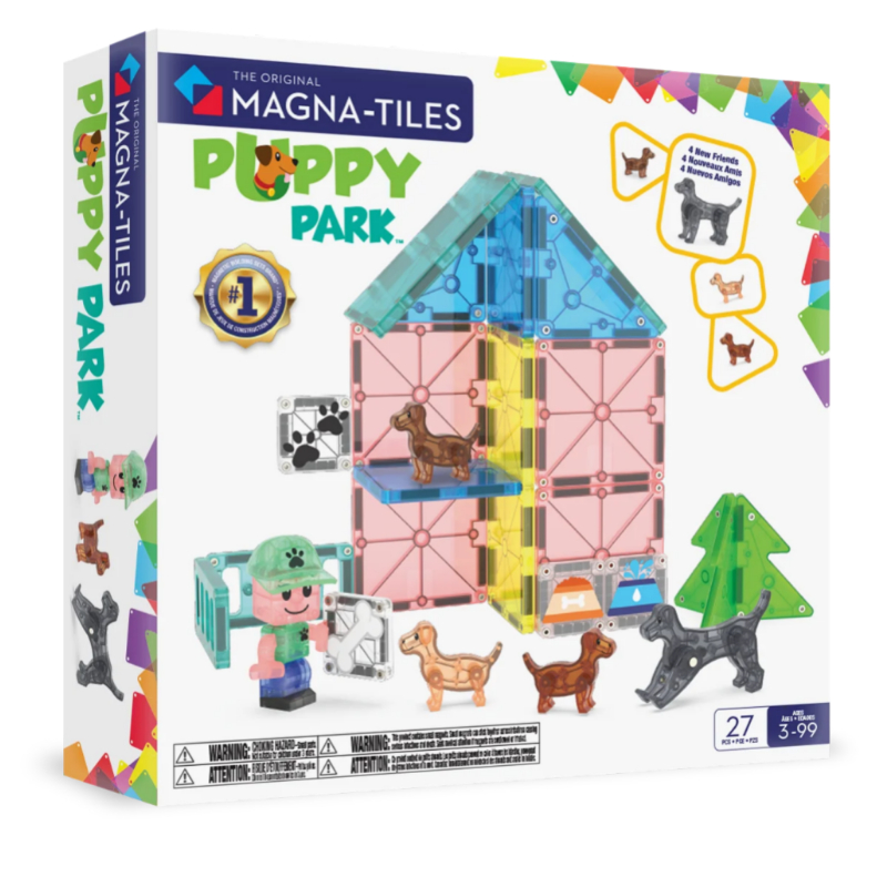 Προσαρμοσμένες διαστάσεις 800x800 px (2) MAGNA-TILES. Puppy Park 27 κομματιών - Image 1