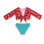 Teeter Totter. Two Pieces Swimsuit Aphrodite- Red Leopard - Image 3