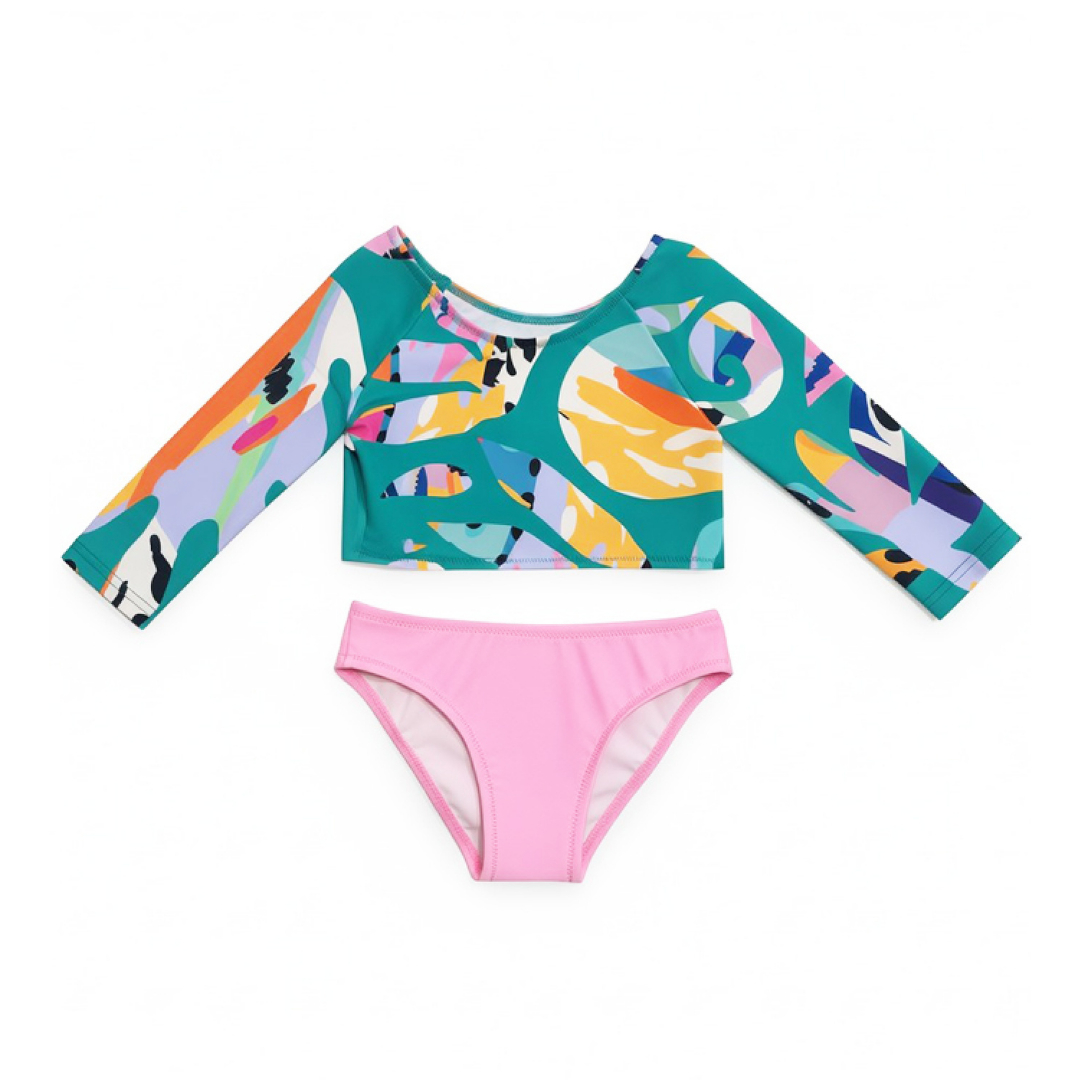 Instagram Post 1080x1080 px (19) Teeter Totter. Two Pieces Swimsuit Aphrodite- Somehow Green - Image 1