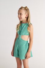 Two in a castle. Forest Sky Knot Playsuit - Image 2