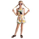 Two in a castle. Abstract Two Piece Playsuit