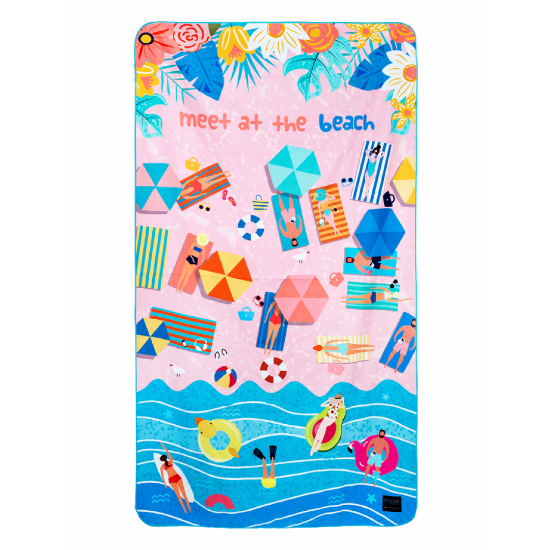 Instagram Post 1080x1080 px (22) Teeter Totter. Πετσέτα Quick Dry Meet at the Beach - Image 1