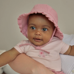 LITTLE DUTCH. Βρεφικό καπέλο ήλιου Pink Blush - Image 2