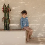 Little Dutch. Μπλουζάκι μαγιό μακρυμάνικο UV Ocean Blue - Image 3