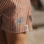 LITTLE DUTCH. Μαγιό βερμούδα Brown Stripes - Image 3