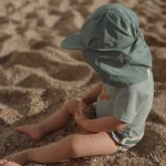 LITTLE DUTCH. Καπέλο ήλιου Ocean Green - Image 2