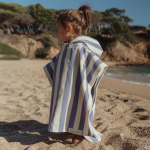 LITTLE DUTCH. Παιδικό πόντσο Dreamy Purple Stripe - Image 2
