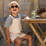 LITTLE DUTCH. Σετ Ριγέ Μπλούζα-Σαλοπέτα Sand - Image 2