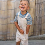 LITTLE DUTCH. Σετ Ριγέ Μπλούζα-Σαλοπέτα Sand - Image 3