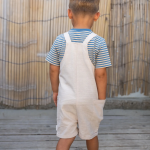 LITTLE DUTCH. Σετ Ριγέ Μπλούζα-Σαλοπέτα Sand - Image 4