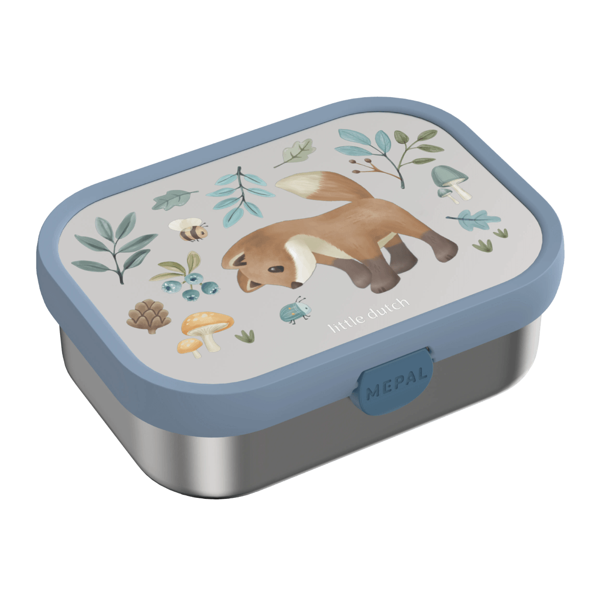 mepal-stainless-steel-lunch-box-with-compartments-white-107490065408-product-1 - Medium LITTLE DUTCH. Ανοξείδωτο φαγητοδοχείο Forest Friends - Image 1