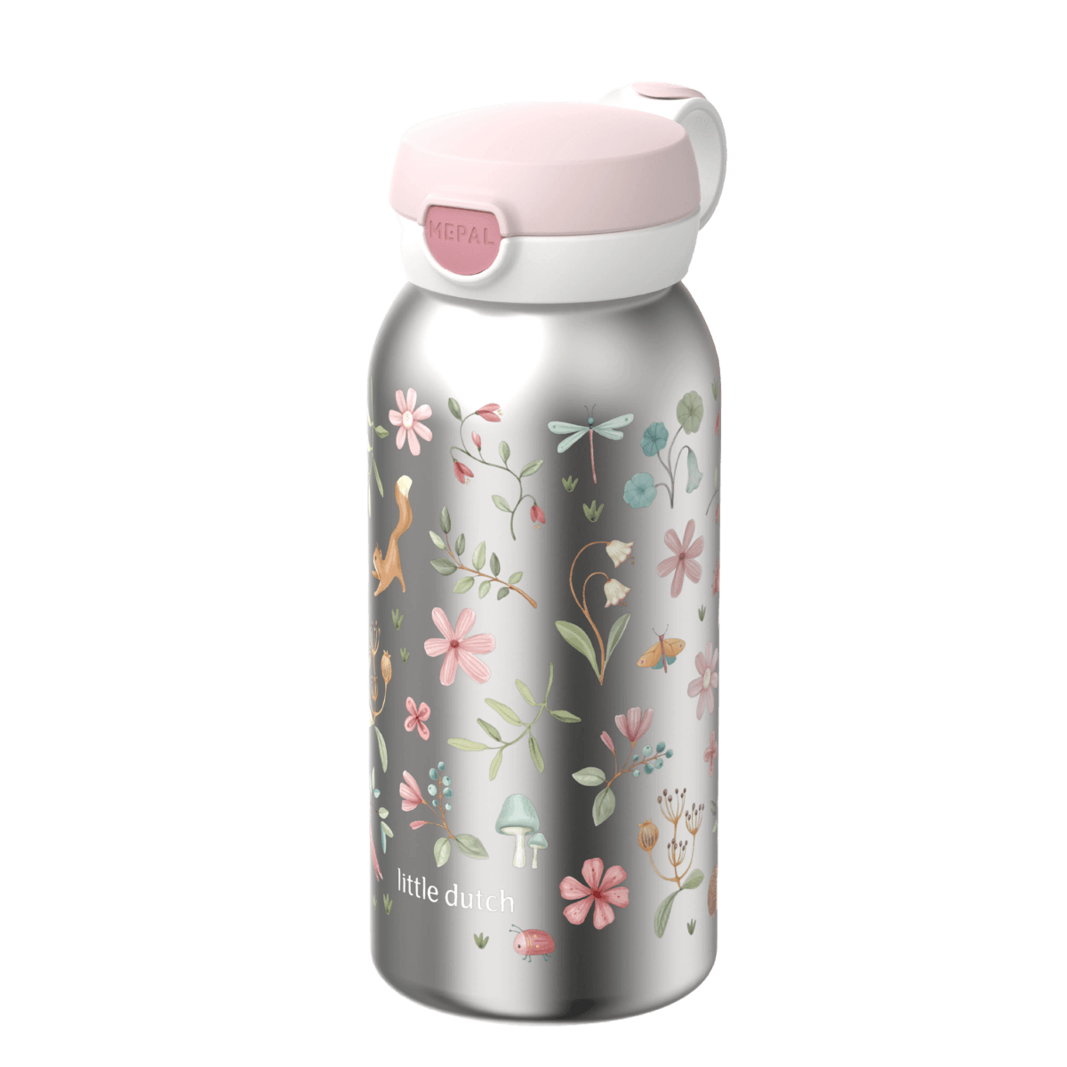 mepal-stainless-steel-water-bottle-pop-up-600-ml-blue-107489065409-product-1 - Medium (1) LITTLE DUTCH. Ανοξείδωτο μπουκάλι 600ml Fairy Wonders - Image 1