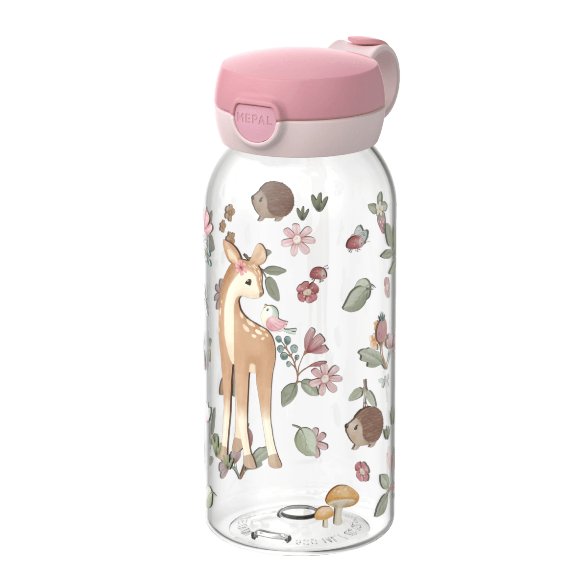 mepal-water-bottle-pop-up-600-ml-white-107485065406-product-1 - Medium LITTLE DUTCH. Μπουκάλι pop-up 600ml Fairy Garden - Image 1