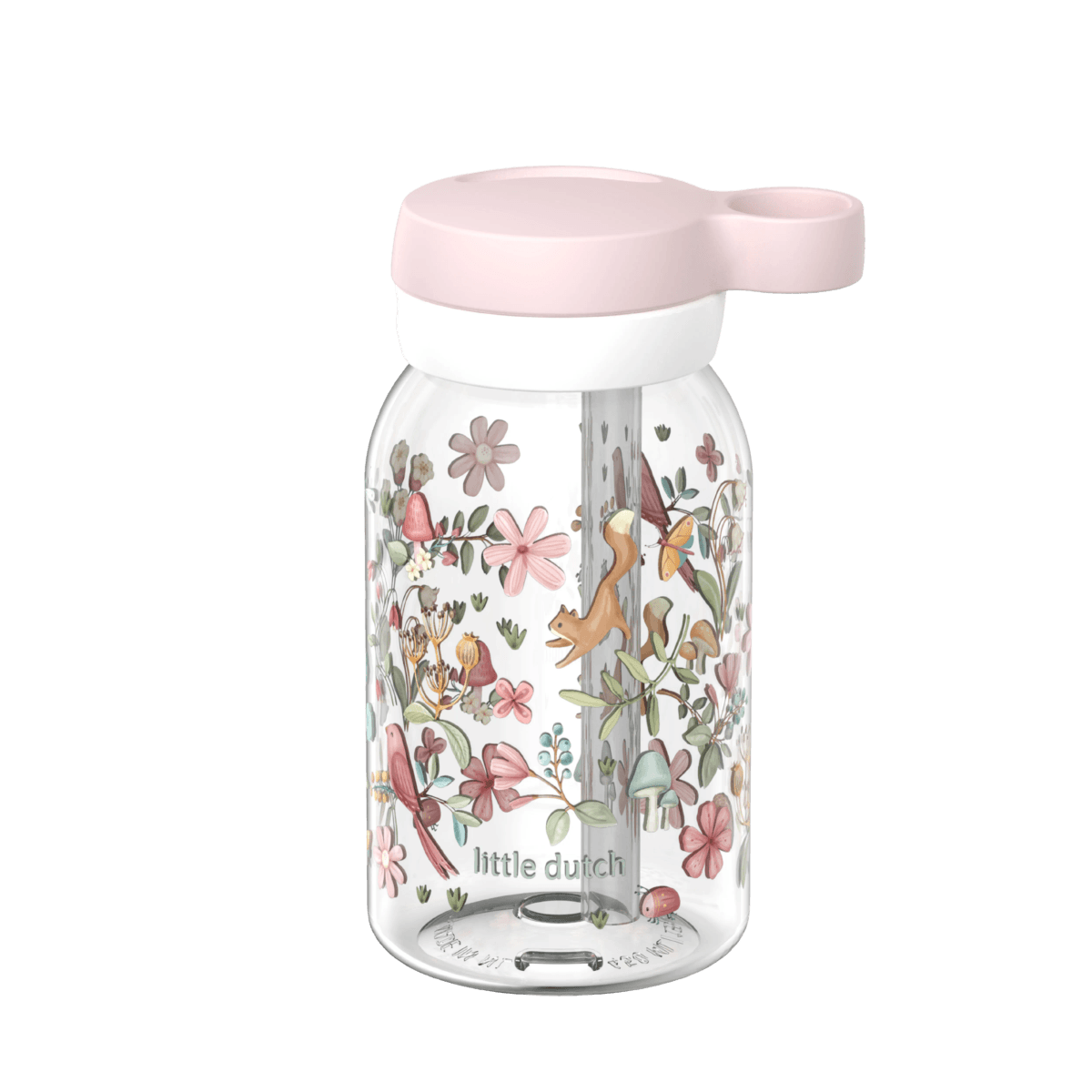 mepal-water-bottle-with-straw-450-ml-white-107480065409-product-1 - Medium LITTLE DUTCH. Μπουκάλι με καλαμάκι campus 450 ml - Fairy Wonders - Image 1