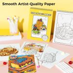 Ohuhu. Coloring Book Enjoy the Sweet Moments - Image 4