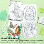 Ohuhu. Coloring Book Mandala & Animals - Image 5