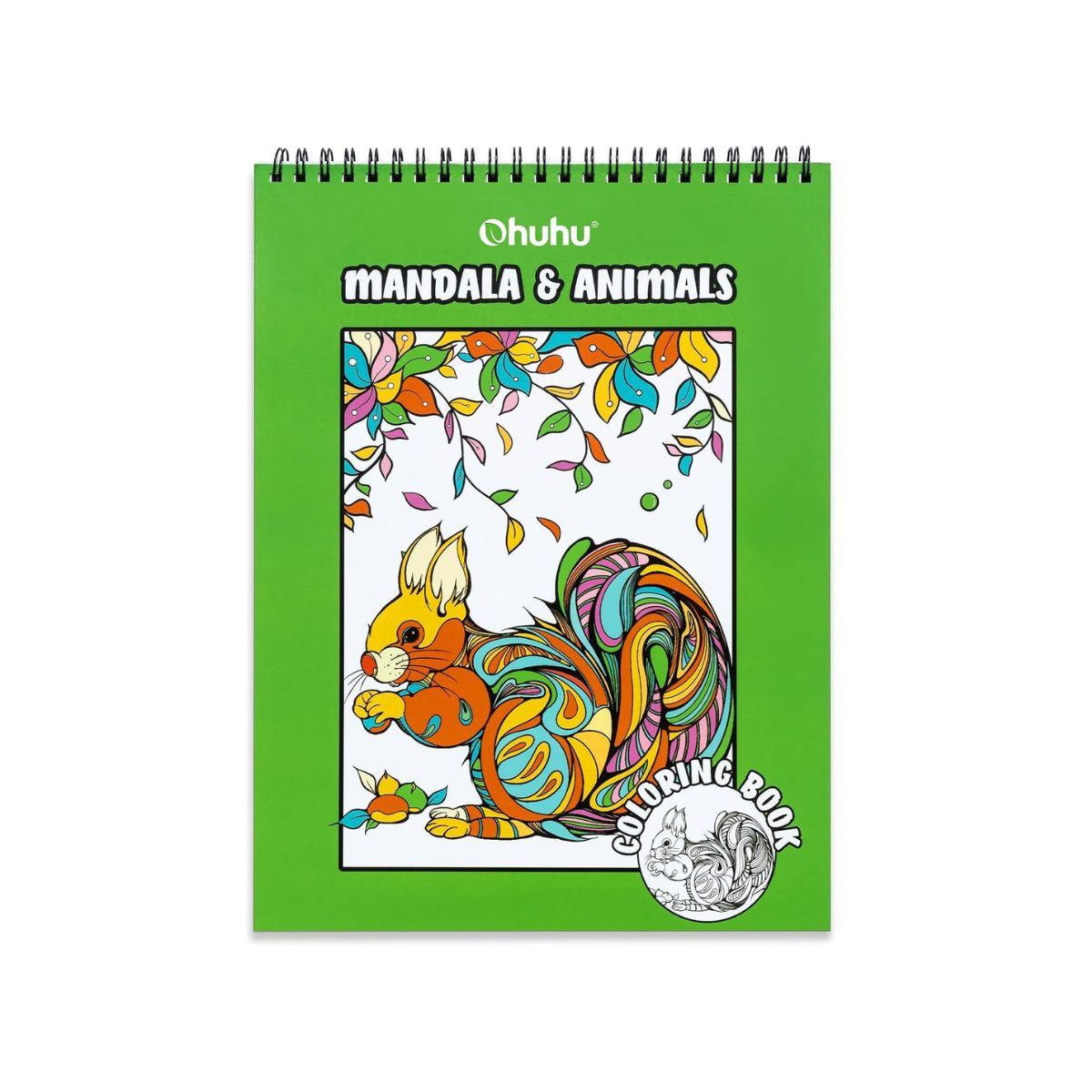 ohuhu-bleedproof-coloring-book-mandala-animals Ohuhu. Coloring Book Mandala & Animals - Image 1