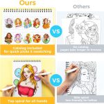 Ohuhu. Coloring Book Portraits of Joy - Image 4