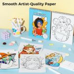 Ohuhu. Coloring Book Portraits of Joy - Image 5