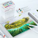 Ohuhu. Alcohol Art Markers 48 χρωμάτων Fine & Chisel - Image 2