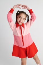 Two in a castle. Raspberry Puff Tennis Playsuit - Image 2
