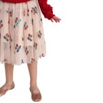 Two in a castle. Cherry Balm Embroidered Skirt