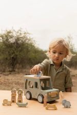 LITTLE DUTCH. Ξύλινο αυτοκινητάκι αντιστοίχισης σχημάτων Safari - Image 2