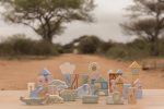 LITTLE DUTCH. Σετ ξύλινα τουβλάκια Safari - Image 3